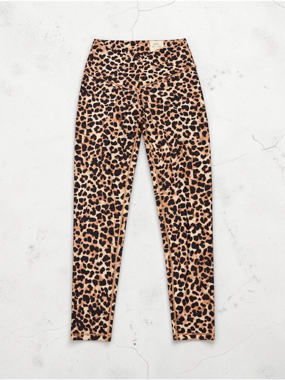aerie Leopard Print High-Waist Jeggings - Tan & Black